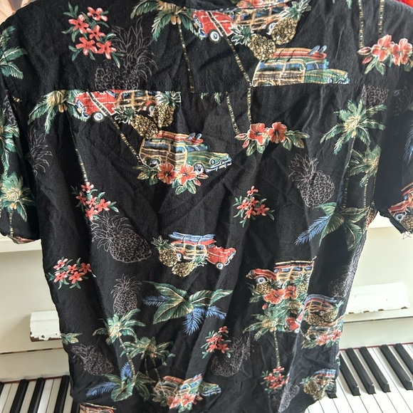 Vintage Aloha Joe Tropical Black Hawaiian Shirt Unisex - Picture 8 of 15